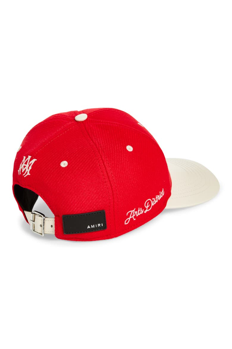 Panther Patch Two-Tone Baseball Cap, Alternate, color, DEEP RED