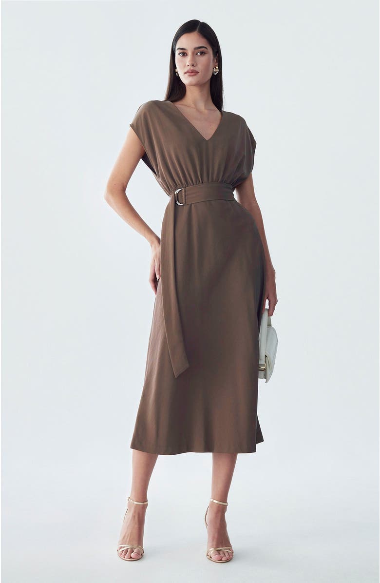 ST MRLO Enzy Dress, Main, color, Chocolate