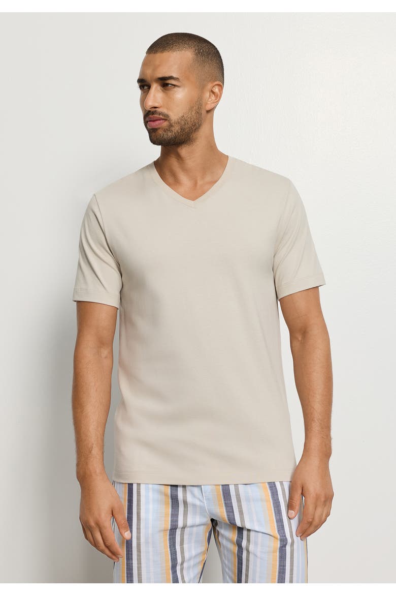Living Shirts Cotton V-Neck T-Shirt, Alternate, color, Moon