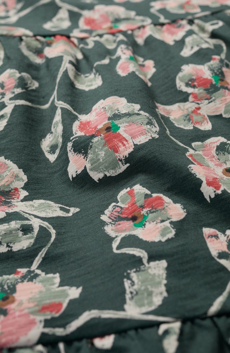 Seasalt Cornwall Line Strokes Floral Print Dress, Alternate, color, Artist Camellia Coppice