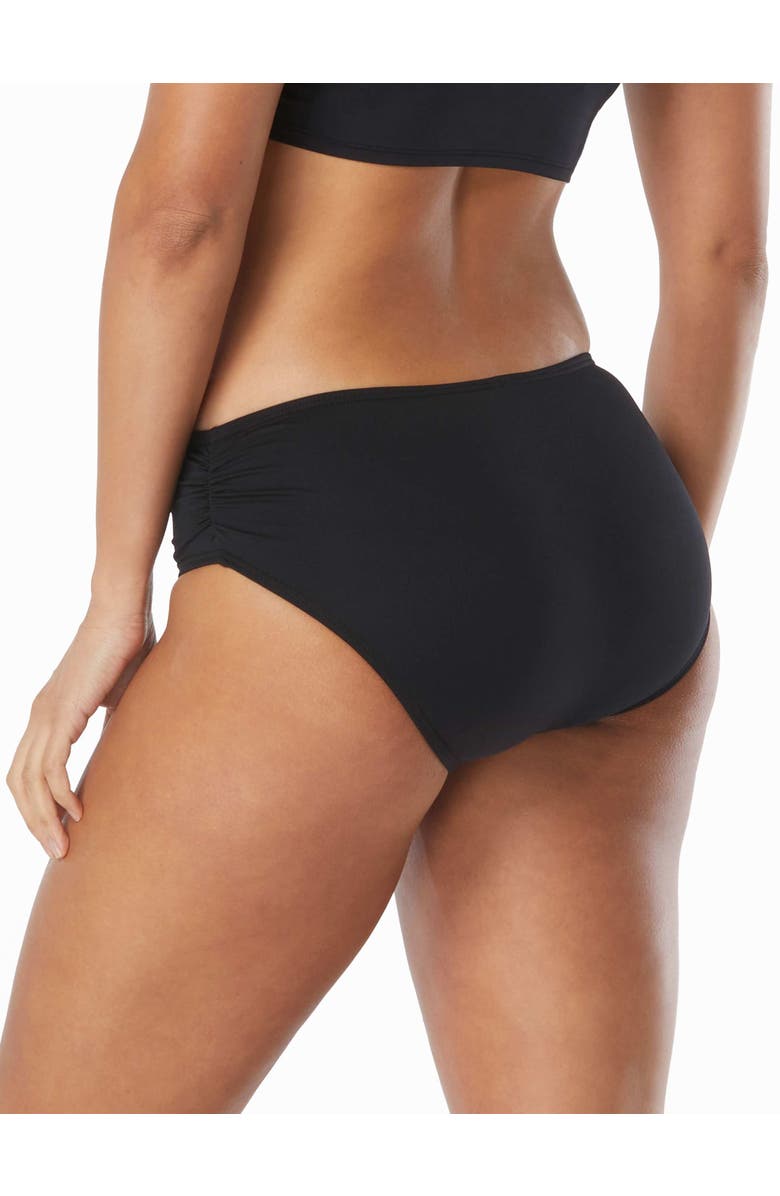 COCO REEF Prime Side Shirred Bikini Bottom, Alternate, color, Cast-Black