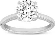 LuvMyJewelry Sophia 14K White Gold Round Lab Grown Diamond Solitaire Engagement Ring - 2 ctw