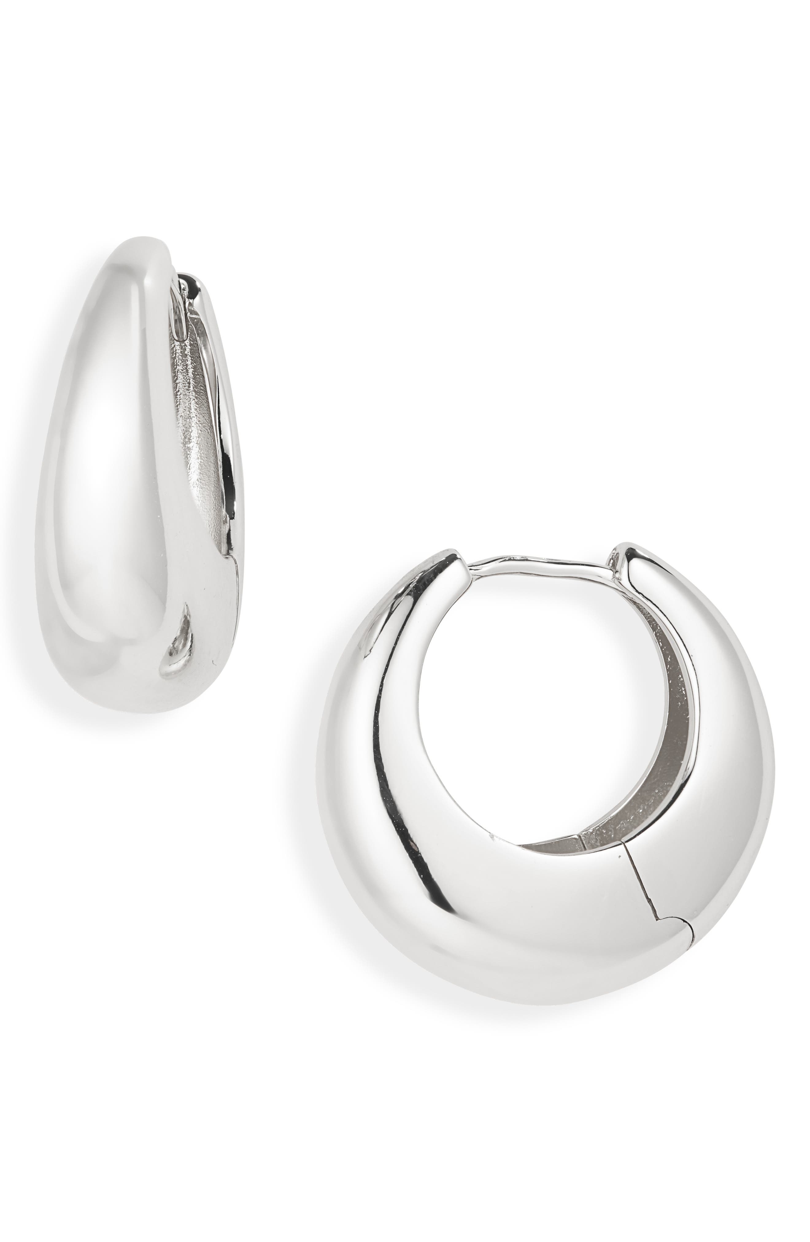 Demi-Fine Bold Huggie Hoop Earrings
