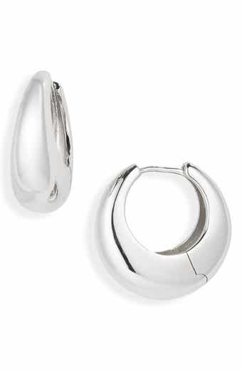 Demi-Fine Bold Huggie Hoop Earrings