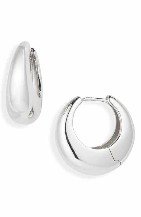 Demi-Fine Bold Huggie Hoop Earrings