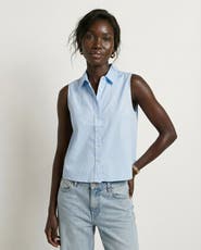 The Shirt by Rochelle Behrens The Boxy Cropped Sleeveless Shirt