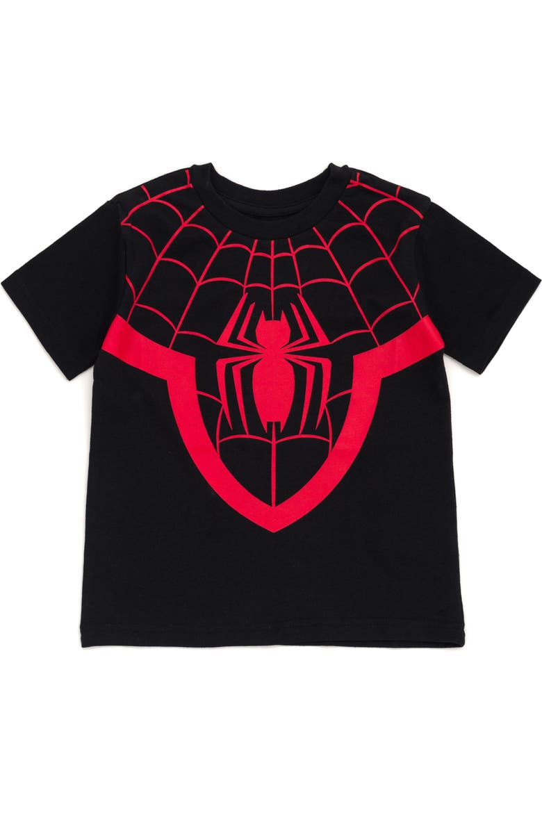 Spider-Man Short Sleeve T-Shirt, Main, color, Classic Black Miles