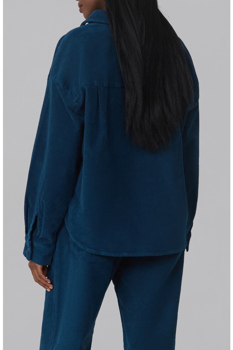 Margot Corduroy Shirt, Alternate, color, Darkroom Blue