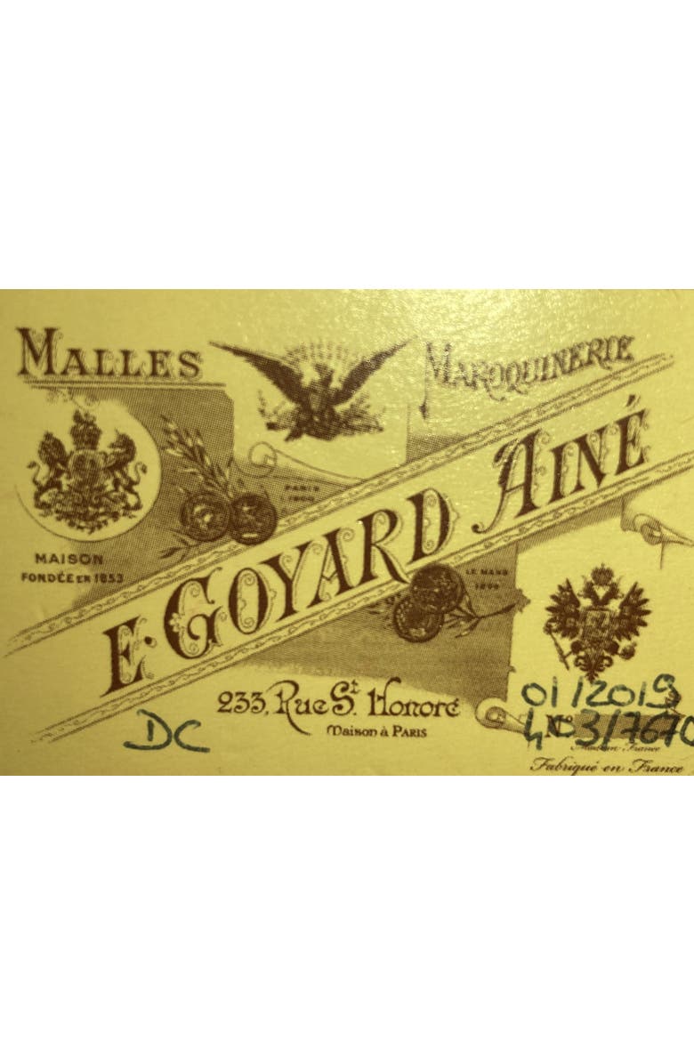 Pre-Owned Goyard Alto Hatbox Bag Coated Canvas, Alternate, color, Brown