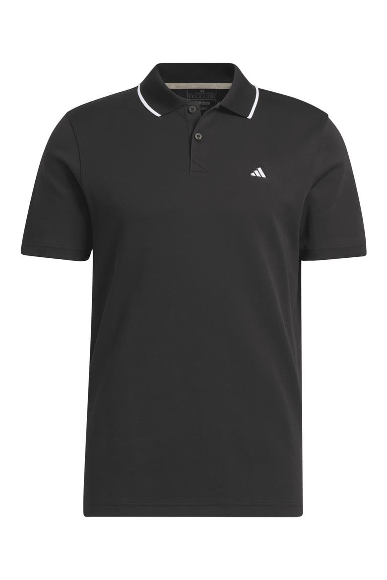 Go-To Cotton Blend Piqué Golf Polo, Alternate, color, BLACK