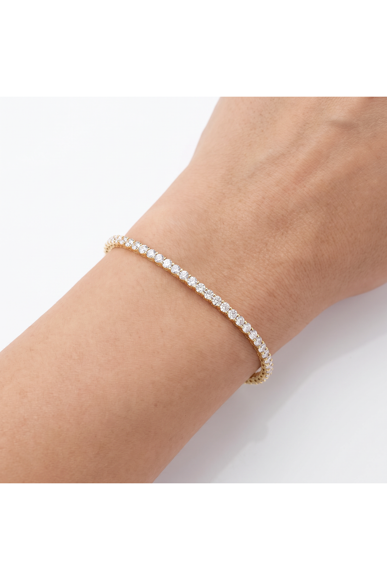 6Ct Diamond Hinged Bangle Bracelet 14k Gold Lab Grown 7", Alternate, color, 14k White Gold