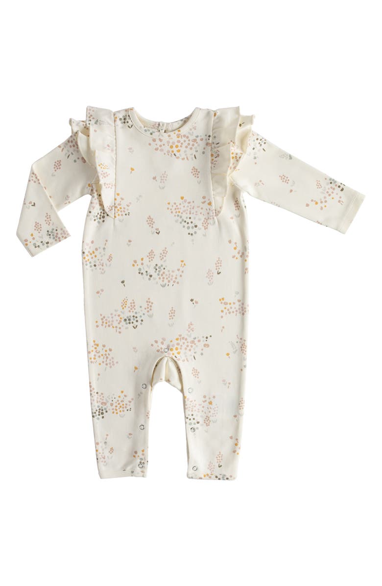 Pehr Flower Patch Organic Cotton Romper, Main, color, 