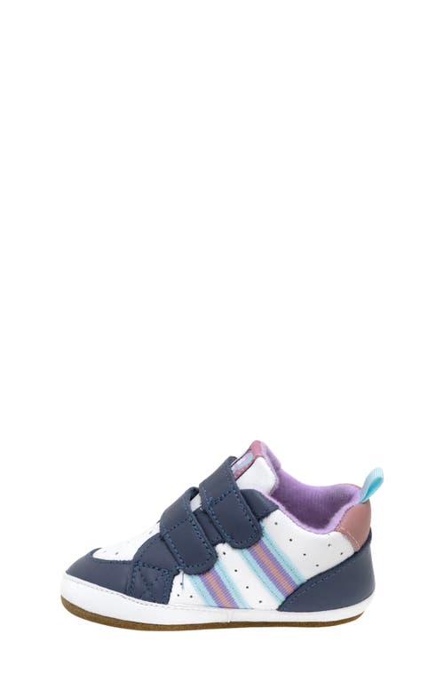 Robeez ® Kids' First Kicks Valerie Crib Shoe In Dk Blue