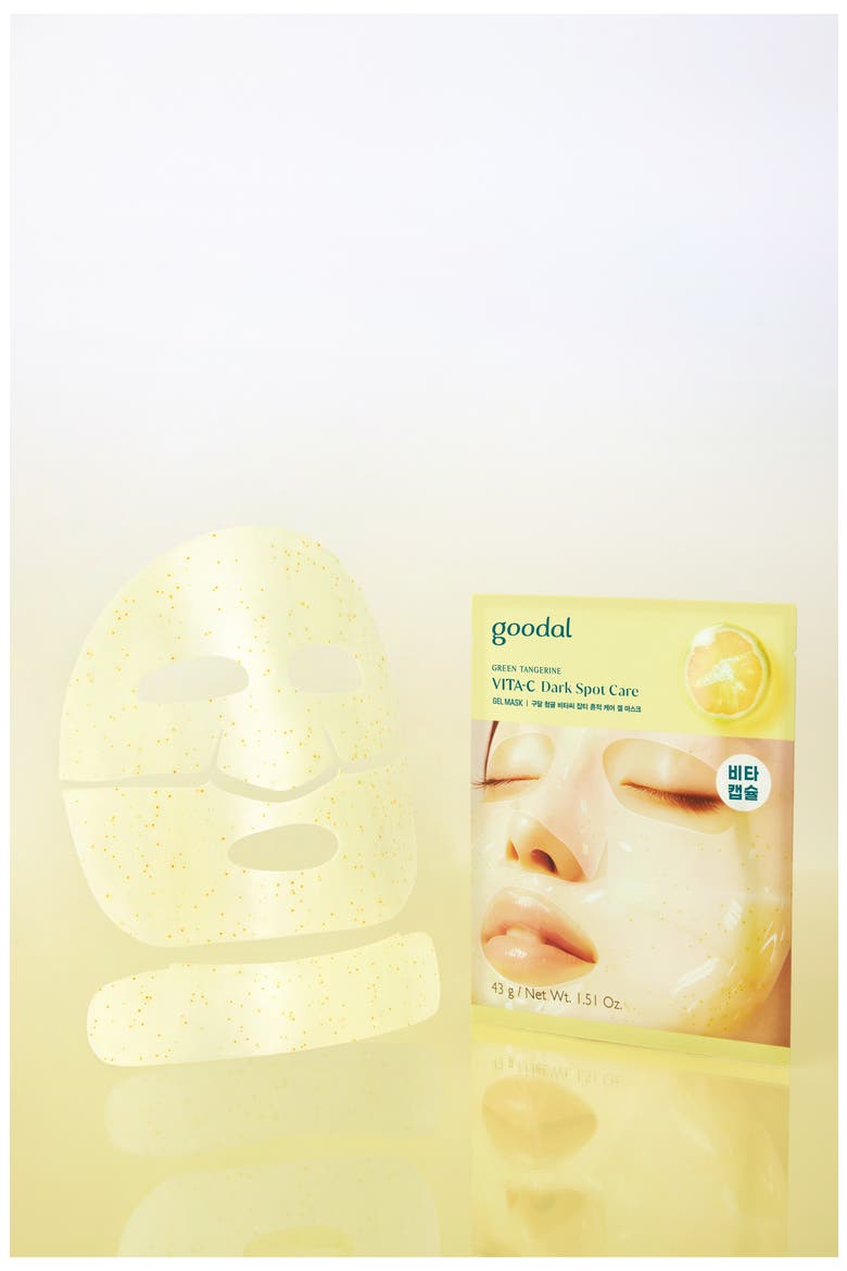 5-Pack Green Tangerine Vita C Dark Spot Care Gel Masks, Alternate, color, NO COLOR
