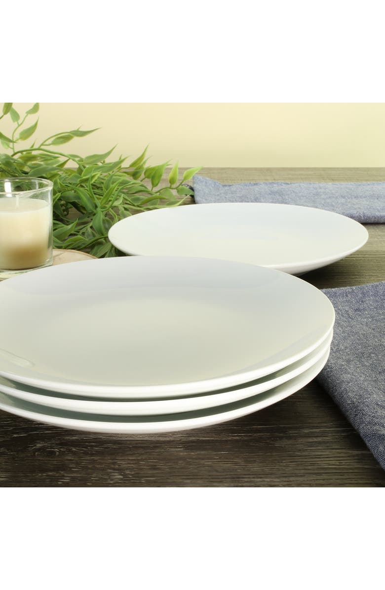 BIA Cordon Bleu Set of 4 Coupe Salad Plates, Alternate, color, White