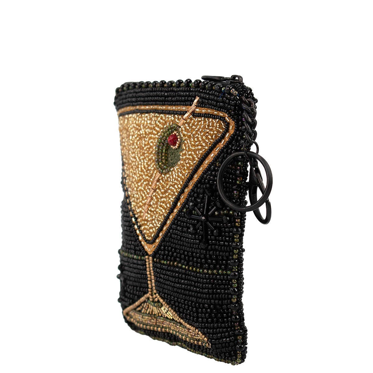 Mary Frances Accessories Bottoms Up Coin Purse, Alternate, color, Black