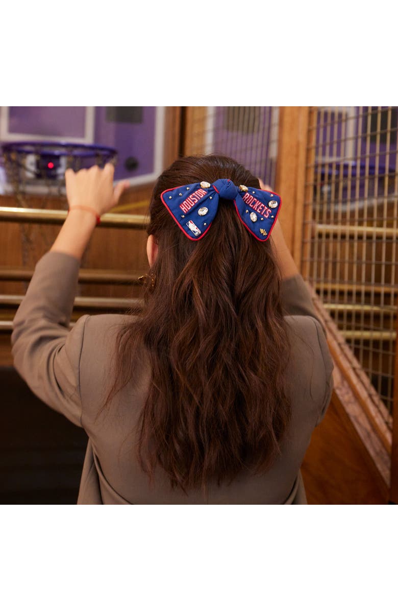 Lele Sadoughi NBA Houston Rockets Bow Barrette, Alternate, color, 