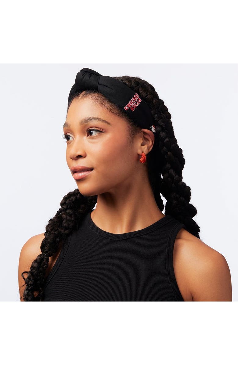 Lele Sadoughi NBA Chicago Bulls Embroidered Headband, Alternate, color, 
