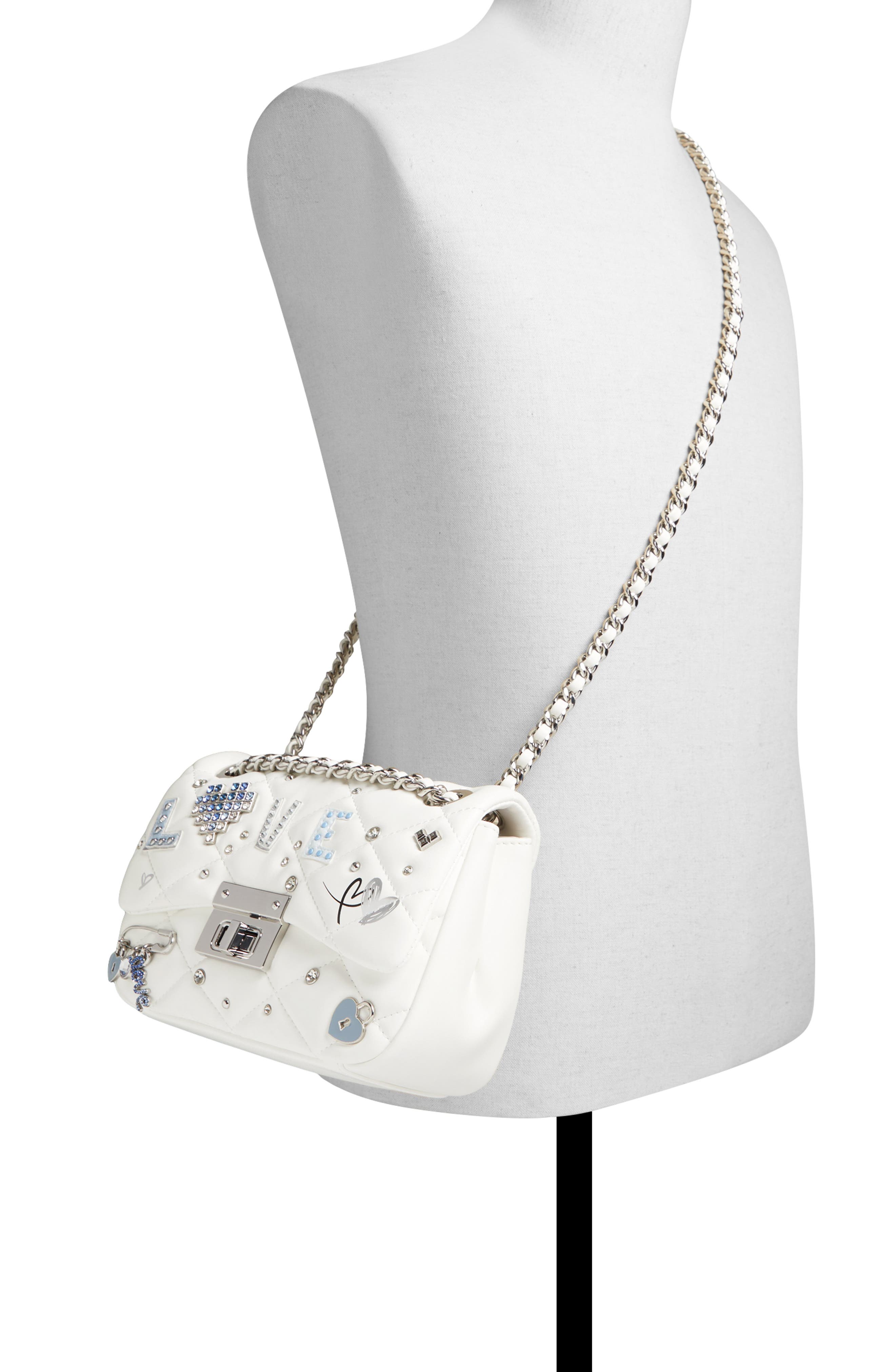 ALDO Digilove Quilted Faux Leather Shoulder Bag, Alternate, color, 