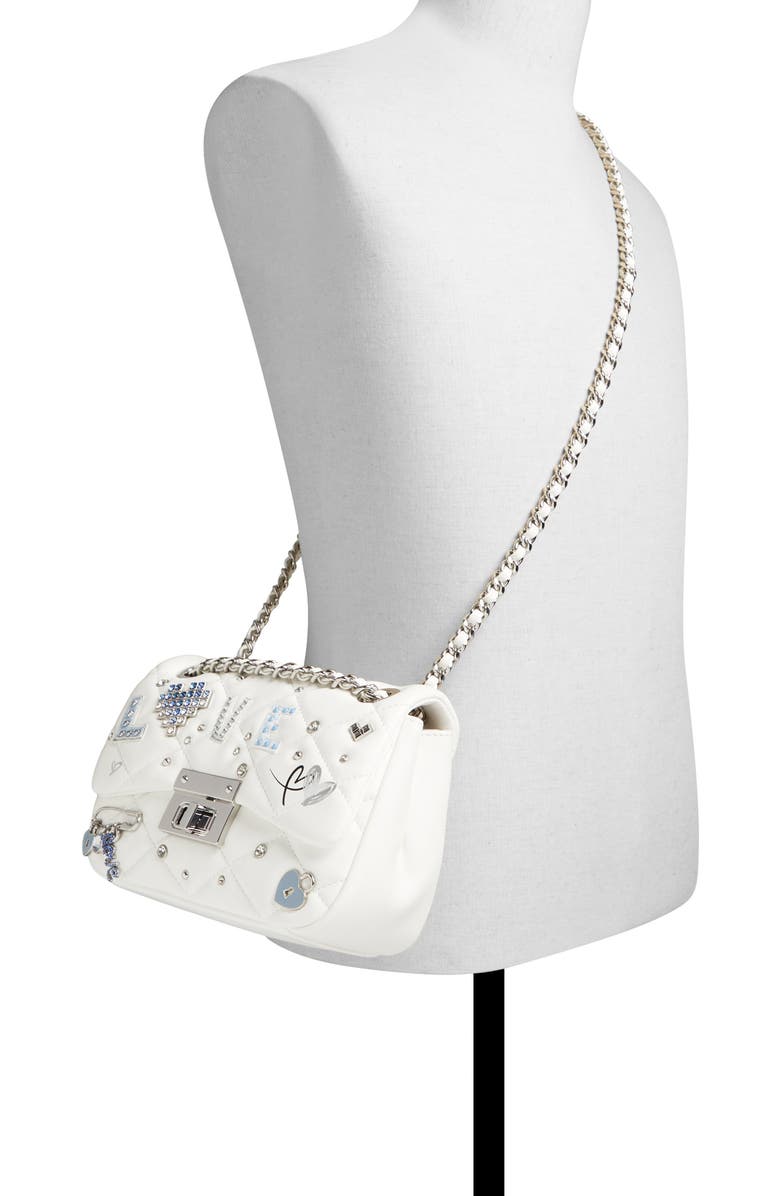 ALDO Digilove Quilted Faux Leather Shoulder Bag, Alternate, color,