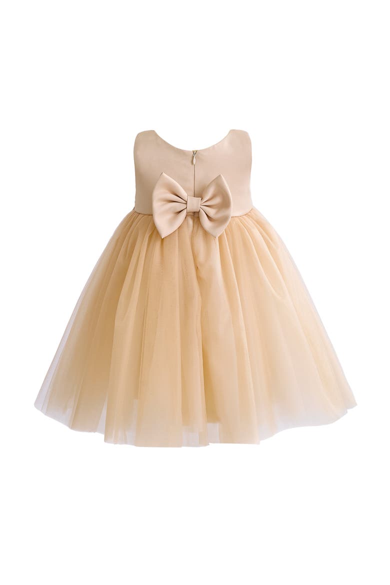 Ribbon Bloom Gown, Alternate, color, Champagne