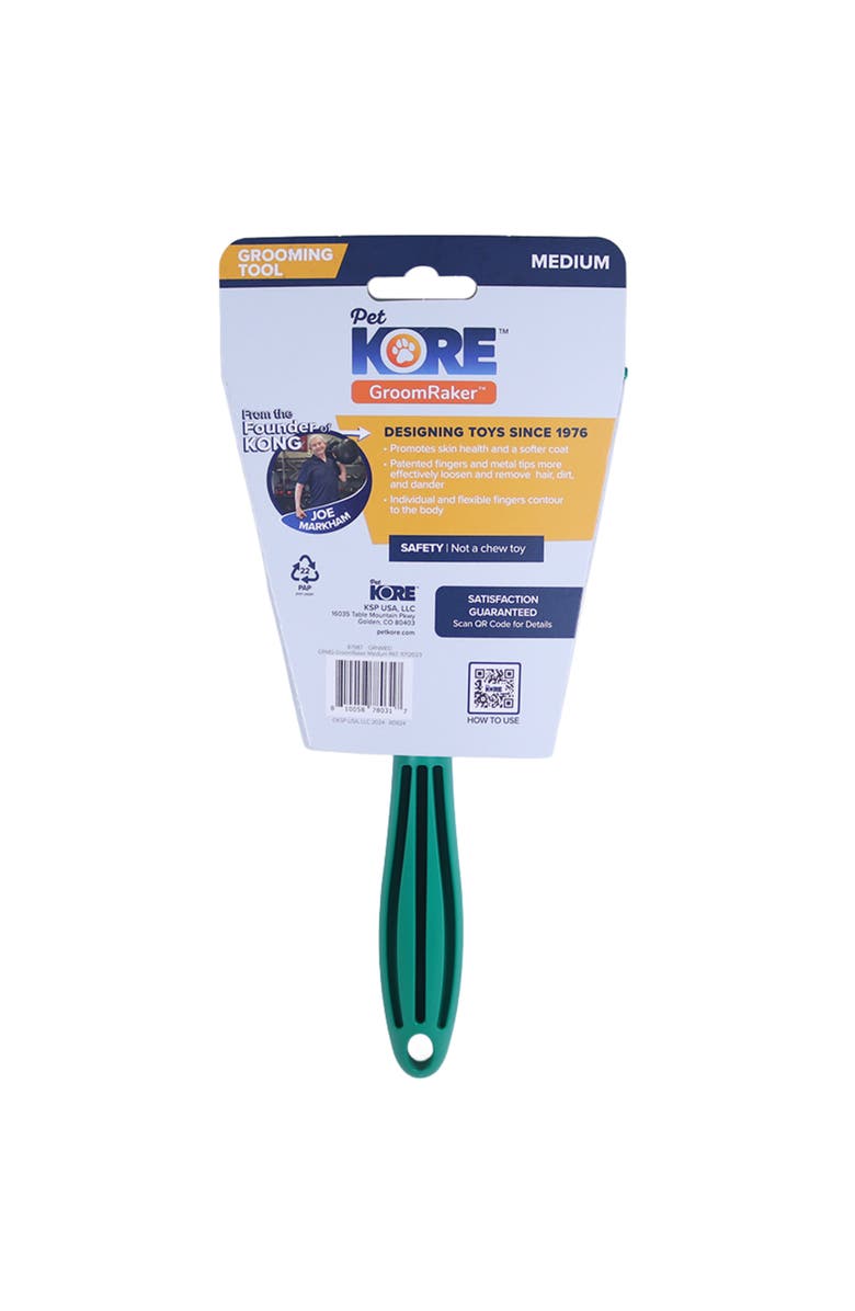 PetKORE Deshedding Tool For Medium Sized Dogs, Alternate, color, Green