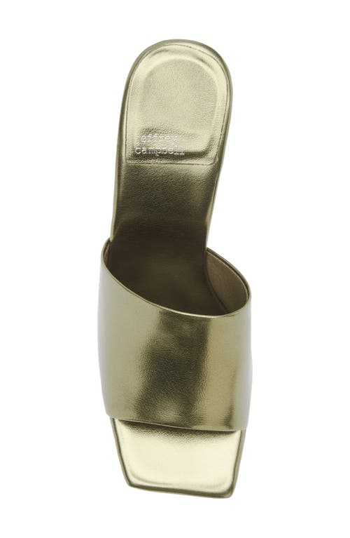 Jeffrey Campbell Dress Code Sandal In Olive Metallic