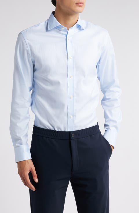 Adley Slim Fit Solid Dress Shirt