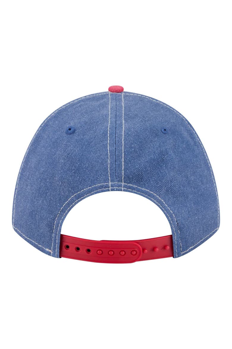 Men's New Era  Royal/Red Texas Rangers Felt M-Crown 9FORTY Adjustable Hat, Alternate, color, Royal