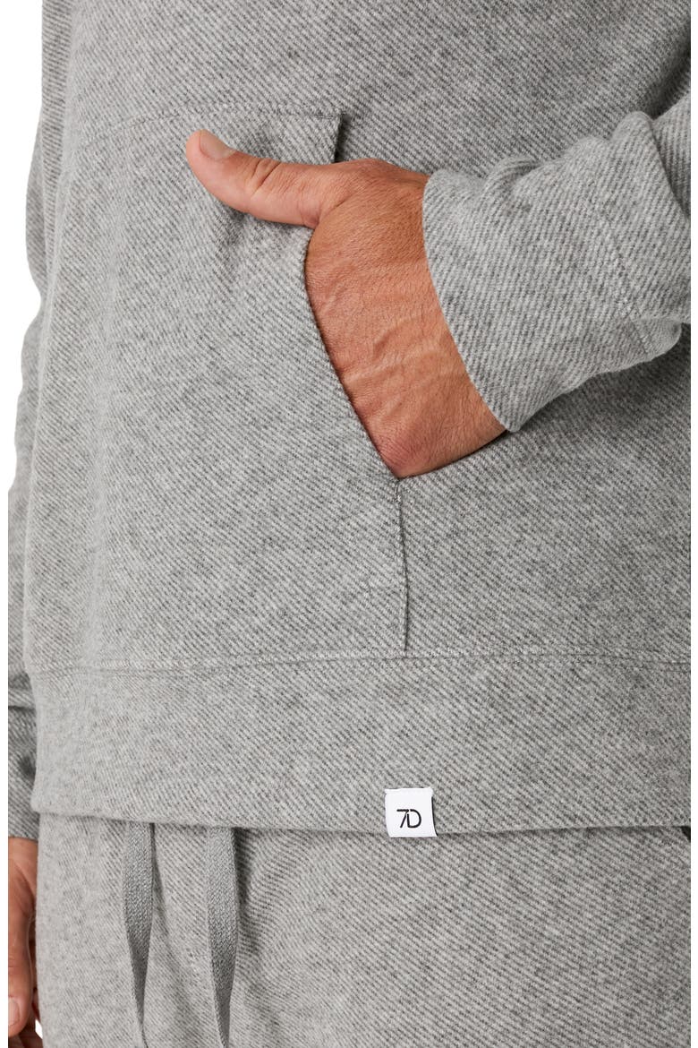 Generation Twill Knit Hoodie, Alternate, color, GREY
