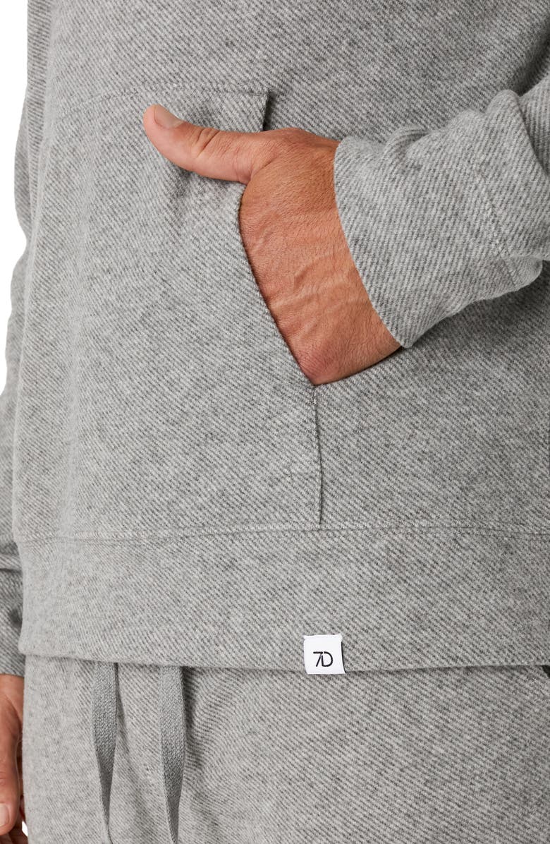 7 Diamonds Generation Twill Knit Hoodie, Alternate, color, Grey
