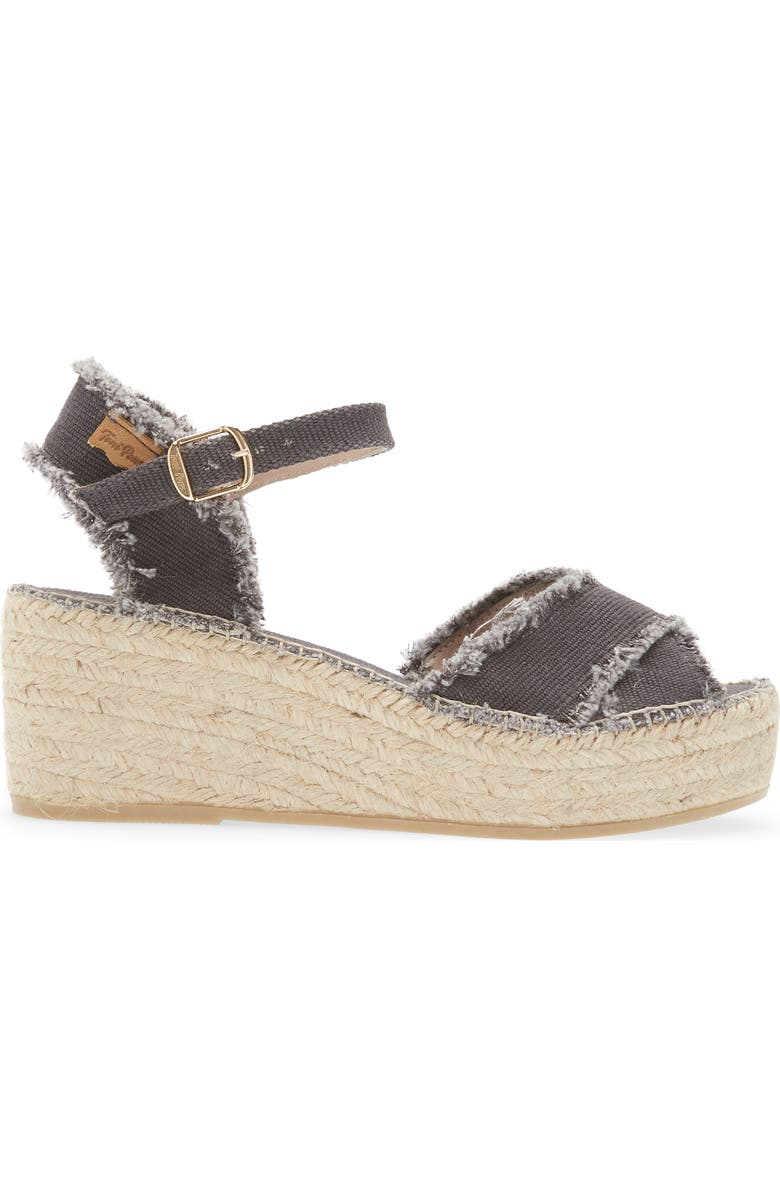 Toni Pons Irina Ankle Strap Wedge Sandal, Alternate, color, Black Fabric