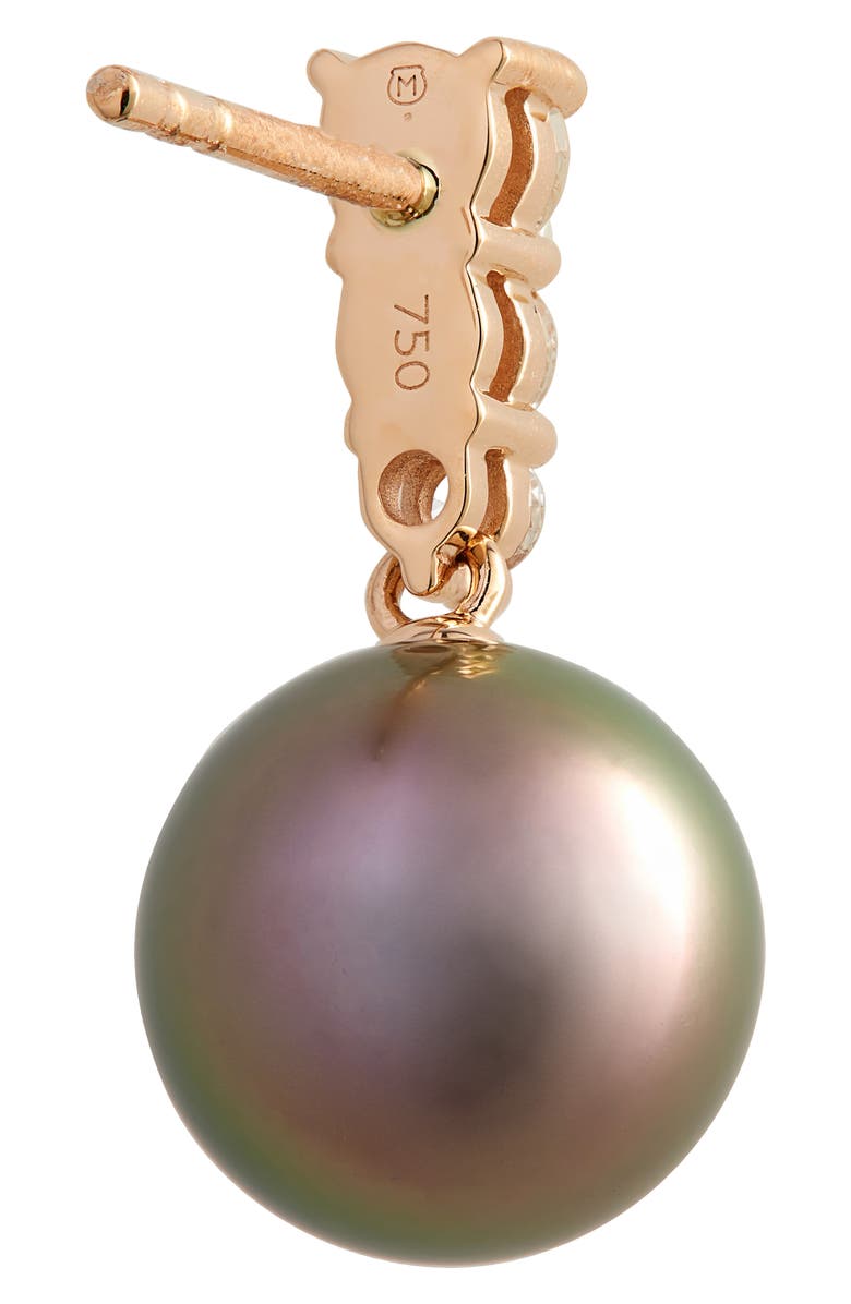 Mikimoto Morning Dew Cultured Pearl & Diamond Drop Earrings, Alternate, color,