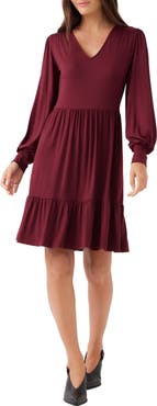 Karen Kane Tiered Long Sleeve Dress