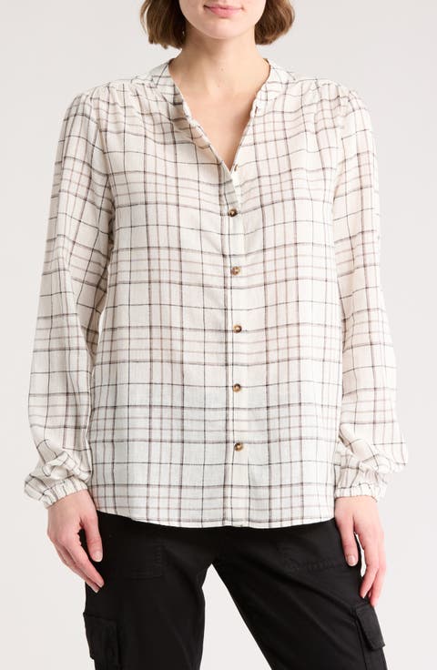As You Are Linen Blend Button-Up Shirt