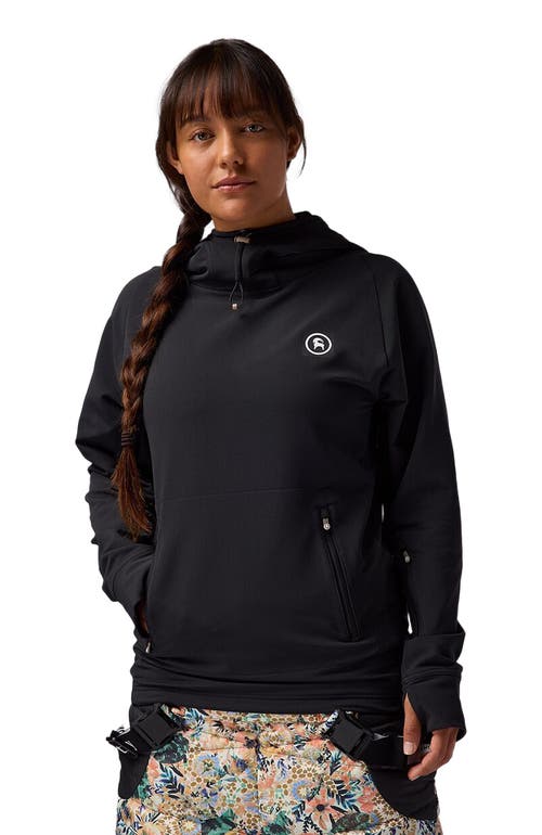 Backcountry Destination Softshell Fleece Hoodie In Black