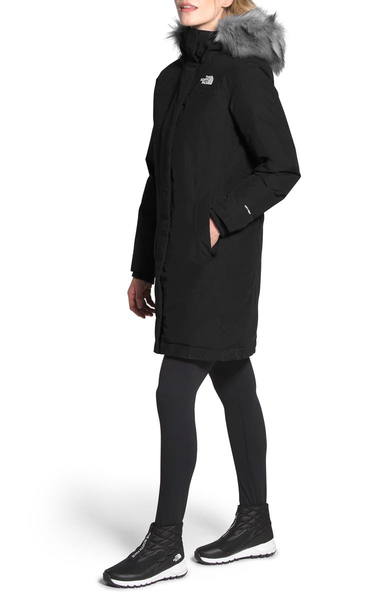 The North Face Arctic Waterproof 550-Fill-Power Down Parka with Faux Fur Trim, Alternate, color,