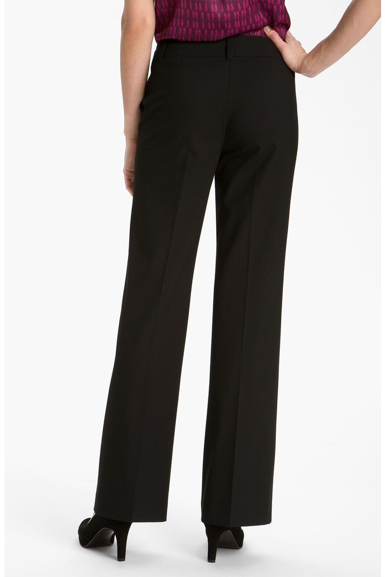 'Taylor' Curvy Fit Pants, Alternate, color, BLACK