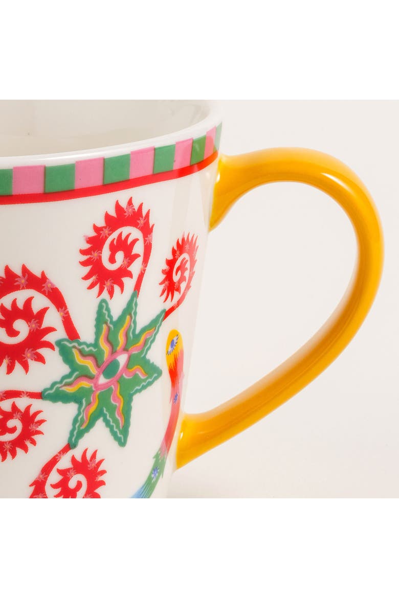 Festa Viva Porcelain Mug 2 Pcs Set, Alternate, color, Yellow-White