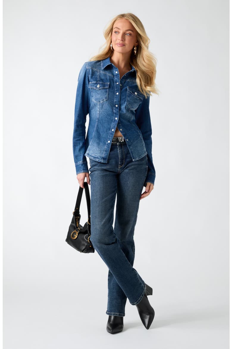 Long Sleeve Woven Shirt, Alternate, color, LBCT-LIGHT