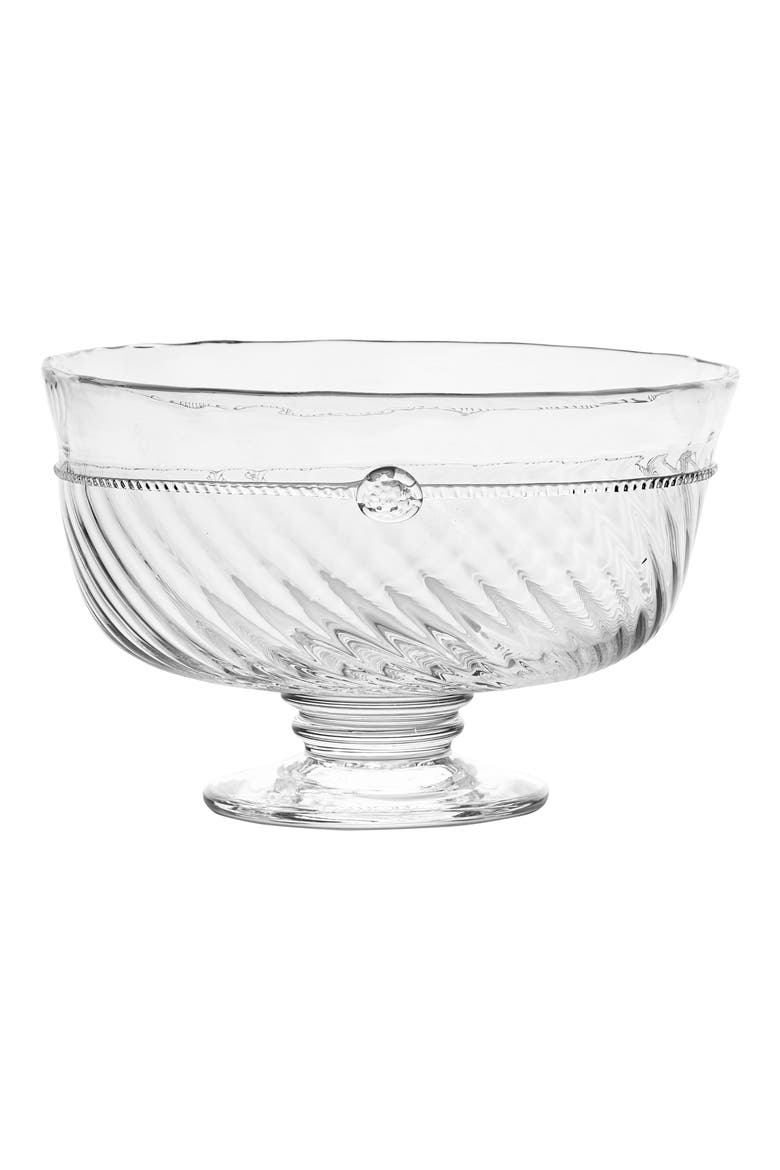 Graham 10-Inch Footed Bowl, Main, color, CLEAR
