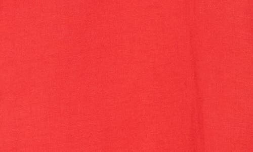Theory Hekanina Linen Blend Button-up Shirt In Red