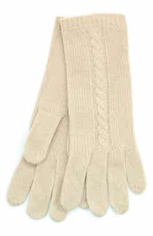 Portolano Cable Knit Cashmere Gloves