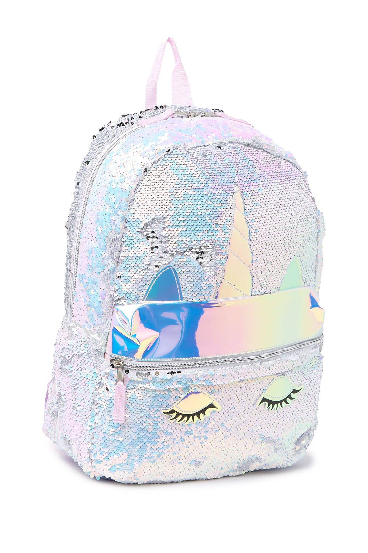 A.D. Sutton & Sons Sequined Unicorn Backpack, Alternate, color, 