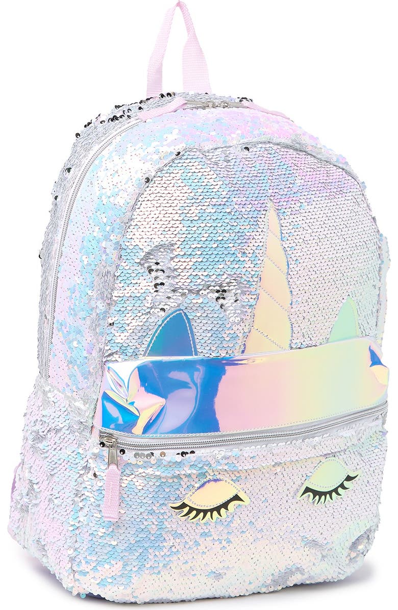 A.D. Sutton & Sons Sequined Unicorn Backpack, Alternate, color,