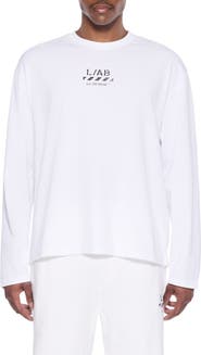 L/AB C/O OFF-WHITE Diag Cotton Graphic T-Shirt