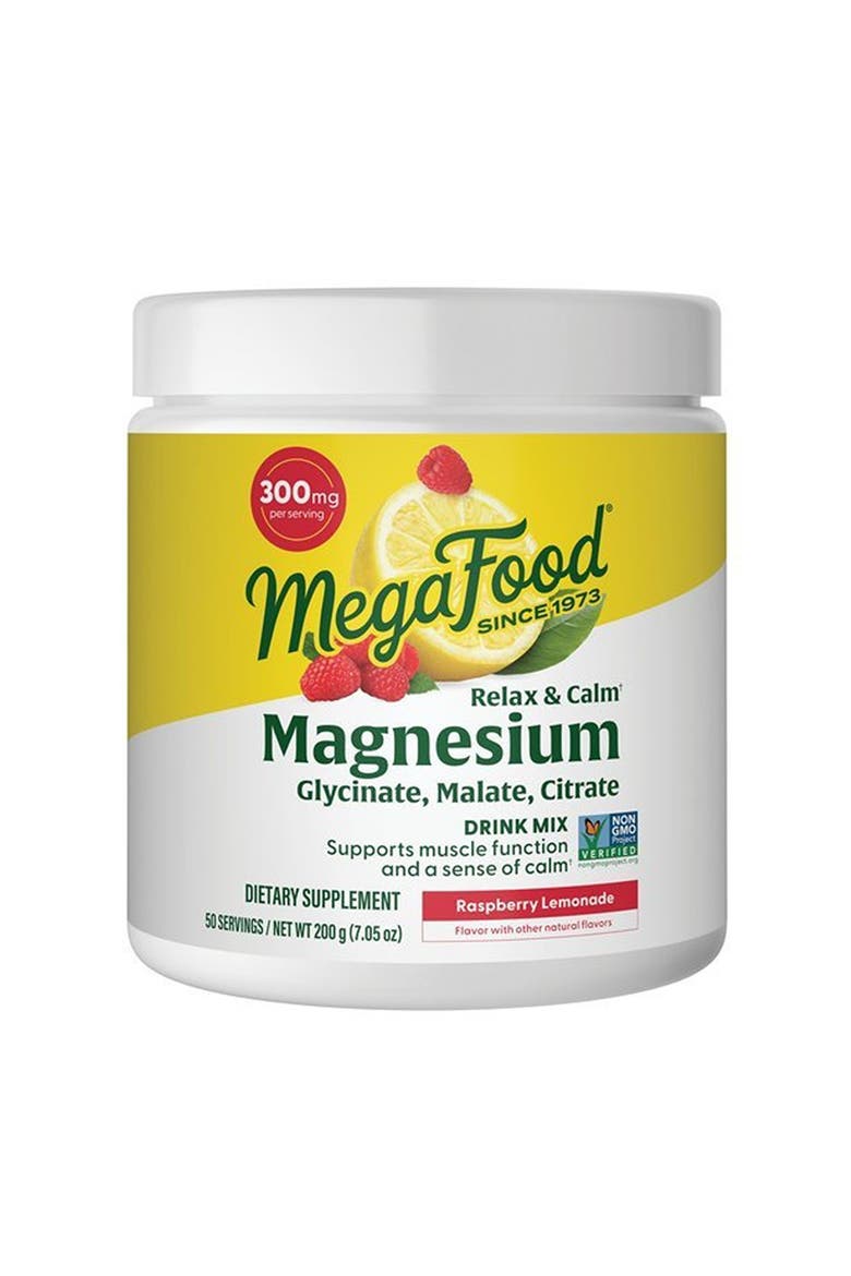 Relax & Calm Magnesium Drink Mix with Magnesium Glycinate, Citrate & Malate, Raspberry Lemonade, 7.05oz, Main, color, None