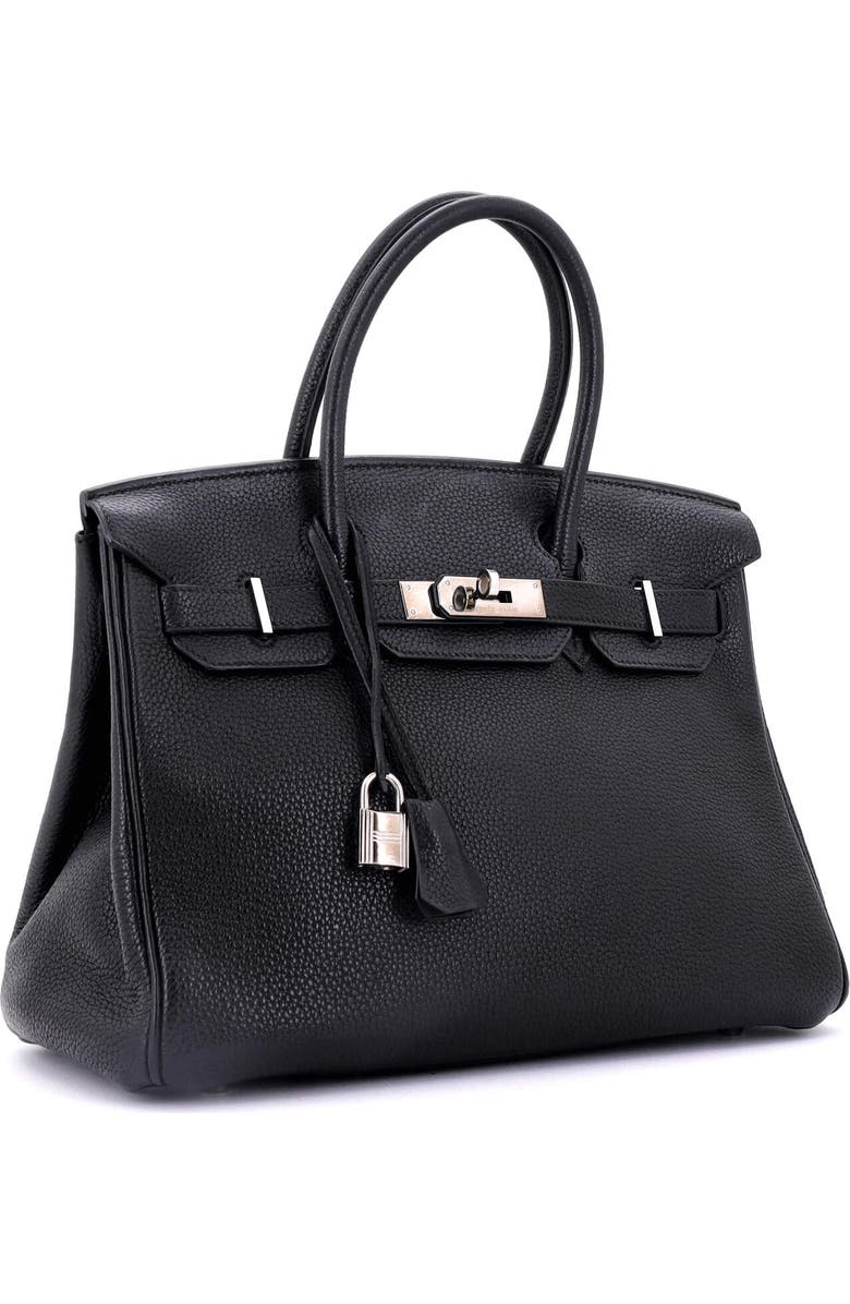 Pre-Owned Hermes Birkin Handbag Blue Togo with Palladium Hardware 30, Alternate, color, Bleu Minuit