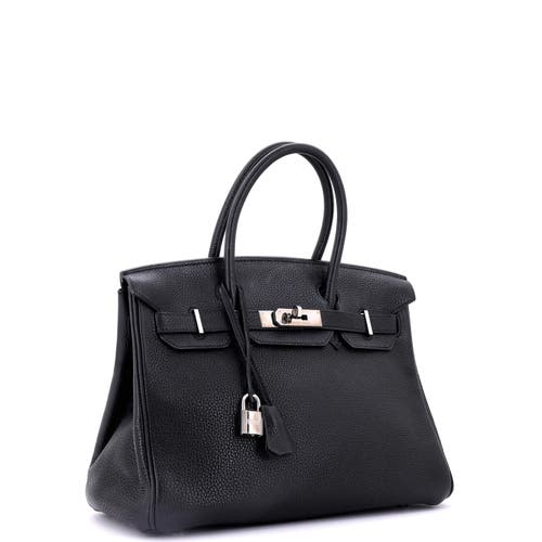 Pre-owned Hermes Hermes Birkin Handbag Blue Togo With Palladium Hardware 30