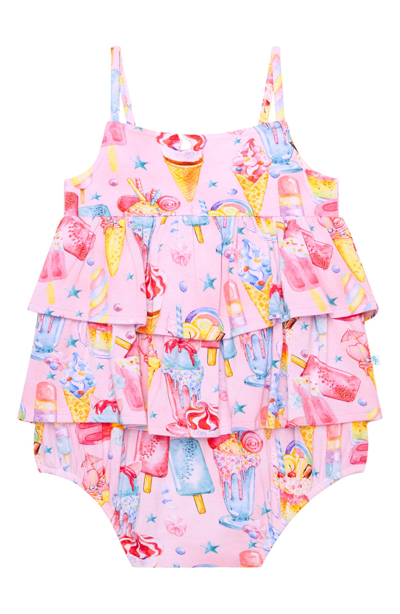 Posh Peanut Kids' Priscilla Tiered Ruffle Bubble Romper | Nordstrom